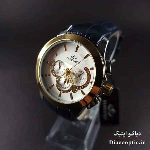 ساعت مچی ست برند الگانس مدل 1180 بند چرمی - تصویر 2