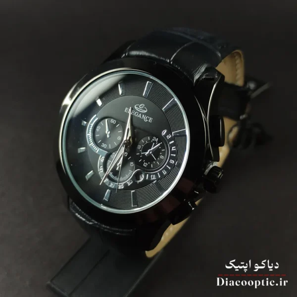 ساعت مچی ست برند الگانس مدل 1181 بند چرمی - تصویر 4