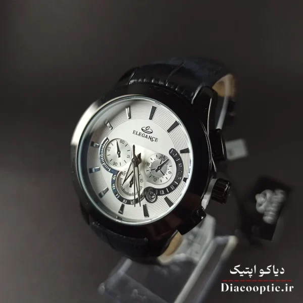ساعت مچی ست برند الگانس مدل 1184 بند چرمی - تصویر 2
