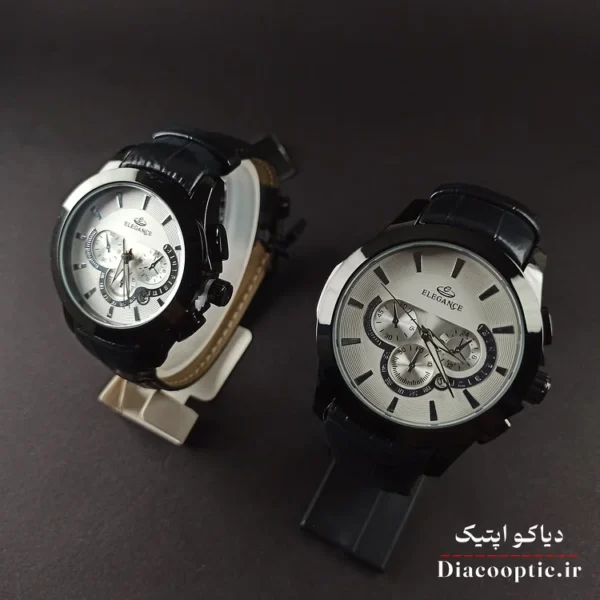 ساعت مچی ست برند الگانس مدل 1184 بند چرمی - تصویر 5