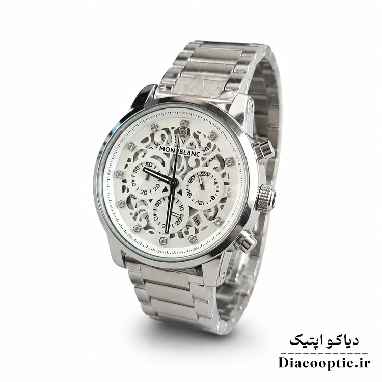 53718fa6-0e36-4902-9ec1-4d67fb11eee5.webp ساعت مچی مردانه برند مونت بلانک سه موتور با بند اضافه مدل DO1154 - تصویر 1