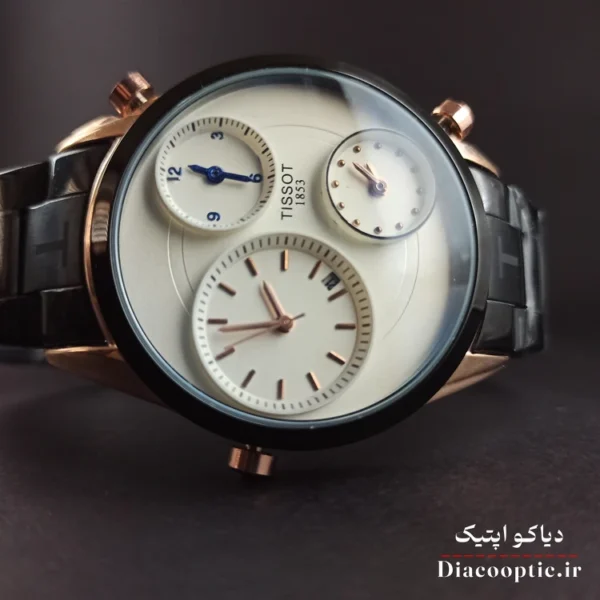 ساعت مچی مردانه برند تیسوت سه موتور مدل Tis1146 استیل - تصویر 11