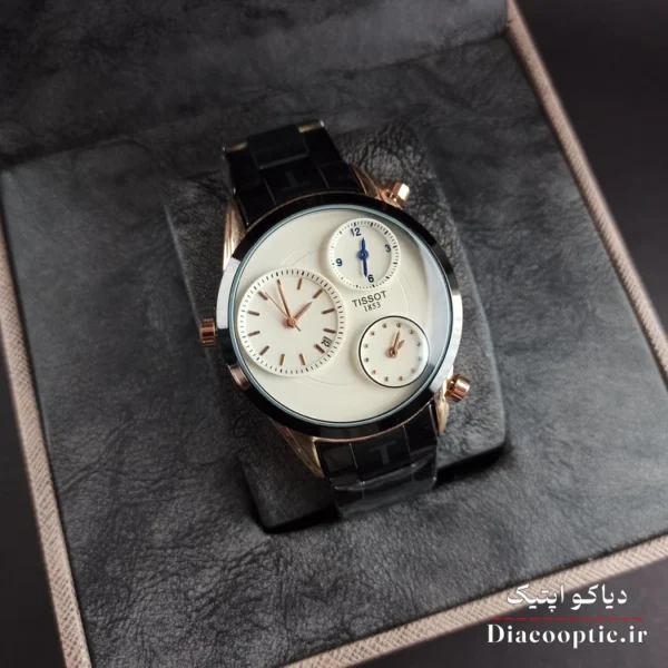 ساعت مچی مردانه برند تیسوت سه موتور مدل Tis1146 استیل - تصویر 15