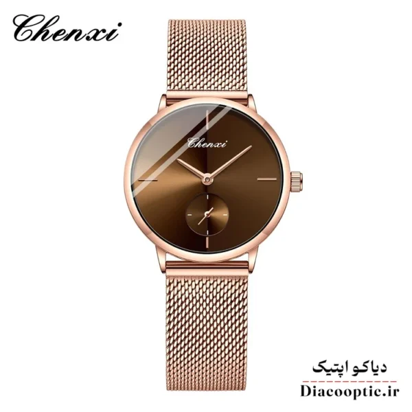 ساعت مچی زنانه برند چنکسی مدل Do-CHENXI 061 بند حصیری - تصویر 4
