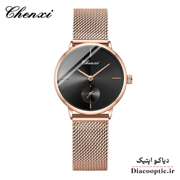 ساعت مچی زنانه برند چنکسی مدل Do-CHENXI 061 بند حصیری - تصویر 5