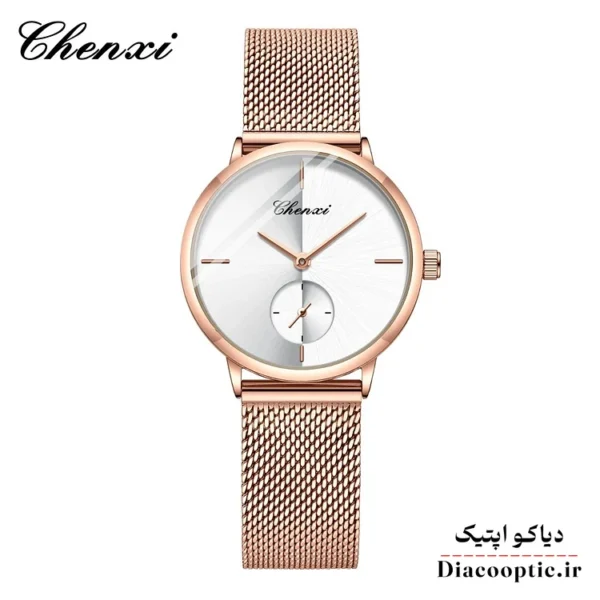 ساعت مچی زنانه برند چنکسی مدل Do-CHENXI 061 بند حصیری - تصویر 6
