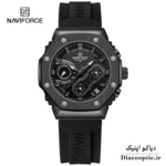 ساعت مچی زنانه برند نیوی فورس سه موتور مدل Do-NAVIFORCE 8035 بند رابر - تصویر 4