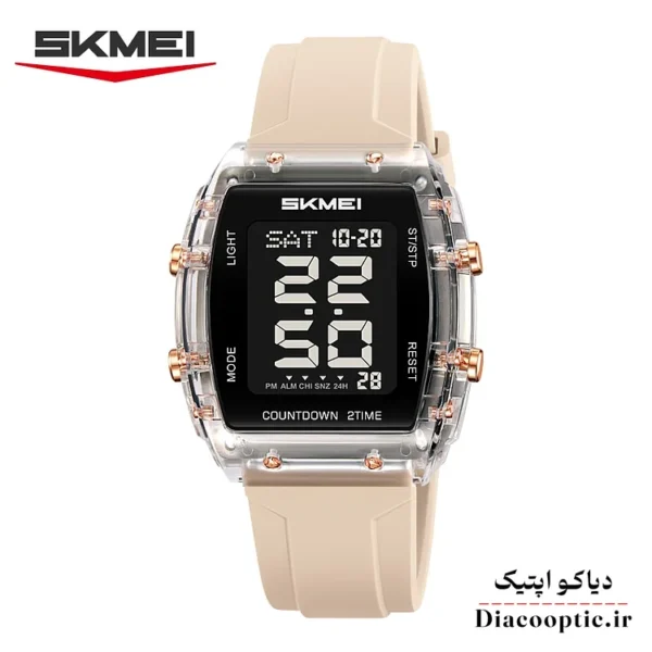 ساعت مچی زنانه برند اسکمی مدل Do-SKMEI 2410بند رابر - تصویر 2