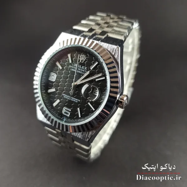 ساعت مچی مردانه برند رولکس مدل DO1110 استیل آرام گرد - تصویر 10