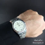 ساعت مچی مردانه برند رولکس مدل DO1110 استیل آرام گرد - تصویر 4
