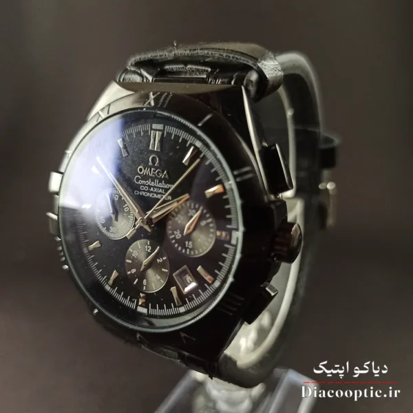 ساعت مچی مردانه برند امگا سه موتور مدل DO1114 بند چرمی - تصویر 2