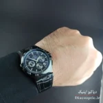 ساعت مچی مردانه برند امگا سه موتور مدل DO1114 بند چرمی - تصویر 4
