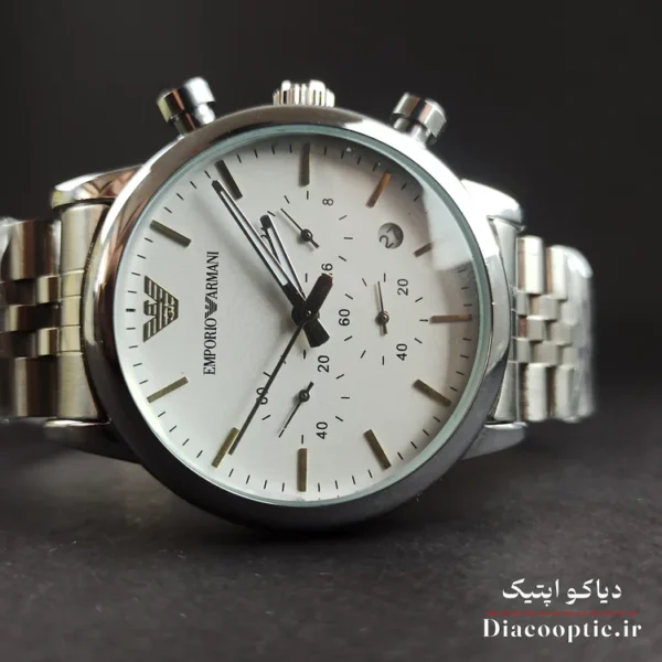 ساعت مچی مردانه برند امپریو آرمانی سه موتور مدل DO1116 استیل - تصویر 3