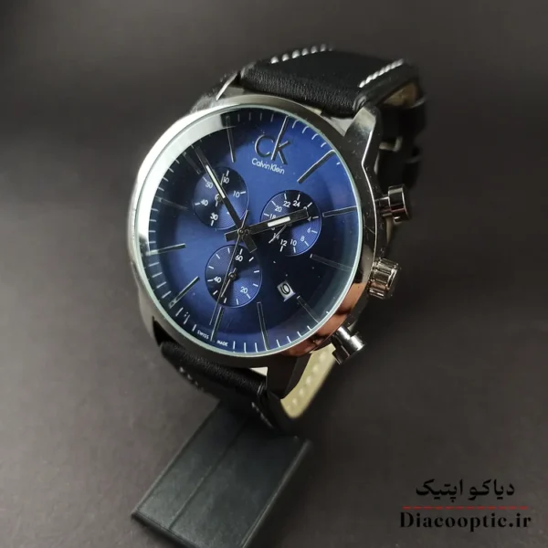 ساعت مچی مردانه برند کلوین کلین سه موتور مدل DO1151 بند چرم - تصویر 7