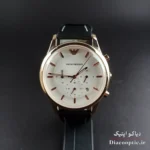 ساعت مچی مردانه برند امپریو آرمانی سه موتور مدل DO1151 بند چرم - تصویر 2