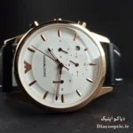 ساعت مچی مردانه برند امپریو آرمانی سه موتور مدل DO1151 بند چرم - تصویر 3