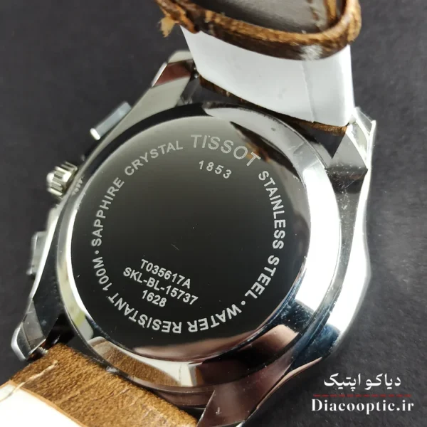 ساعت مچی مردانه برند تیسوت سه موتور مدل DO1152 بند چرم - تصویر 9