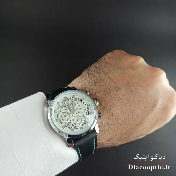 ساعت مچی مردانه برند مونت بلانک سه موتور با بند اضافه مدل DO1154 - تصویر 10