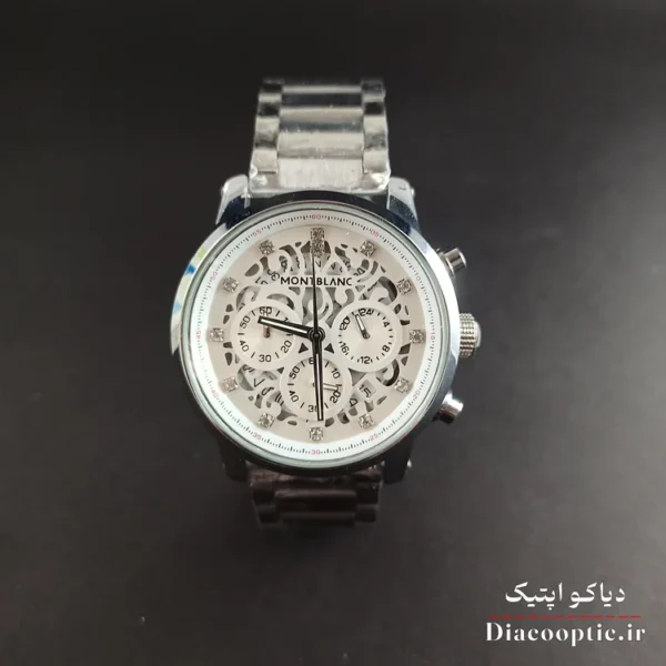 ساعت مچی مردانه برند مونت بلانک سه موتور با بند اضافه مدل DO1154 - تصویر 2