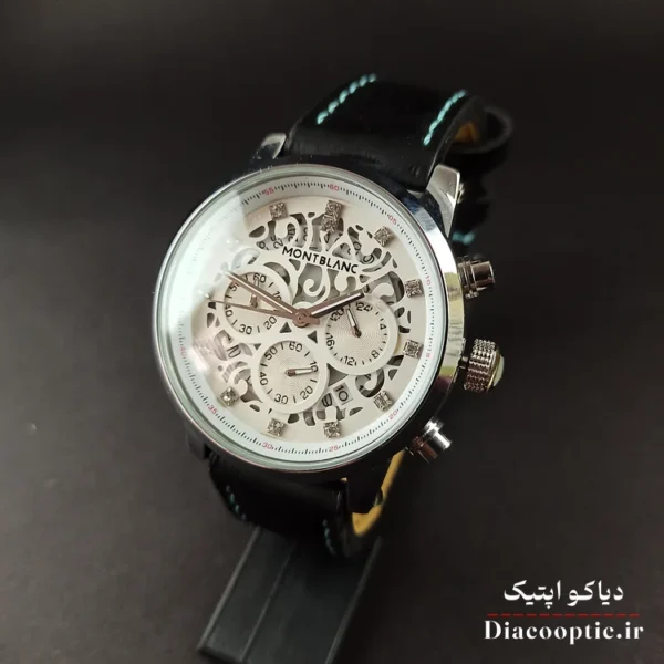 ساعت مچی مردانه برند مونت بلانک سه موتور با بند اضافه مدل DO1154 - تصویر 5