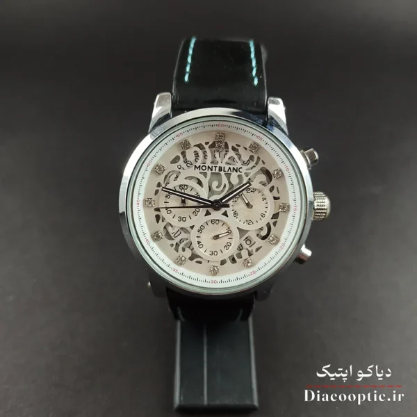 ساعت مچی مردانه برند مونت بلانک سه موتور با بند اضافه مدل DO1154 - تصویر 6