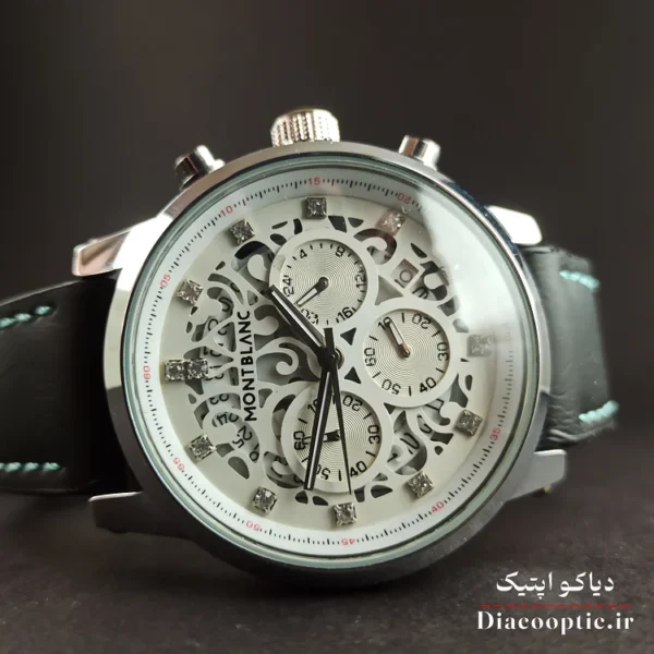 ساعت مچی مردانه برند مونت بلانک سه موتور با بند اضافه مدل DO1154 - تصویر 7