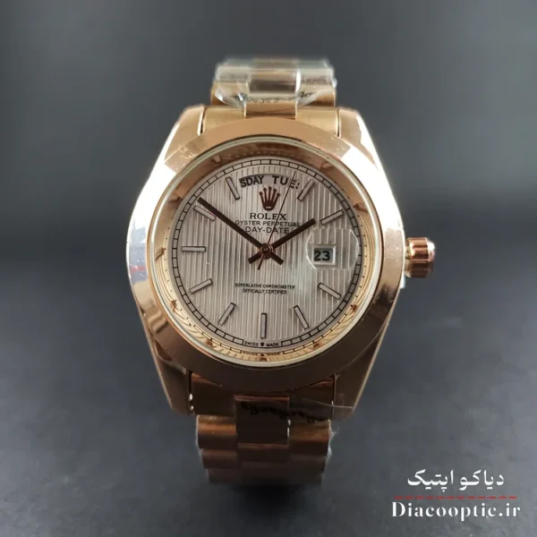 ساعت مچی مردانه برند رولکس مدل دیت جاست DO1156 استیل - تصویر 2