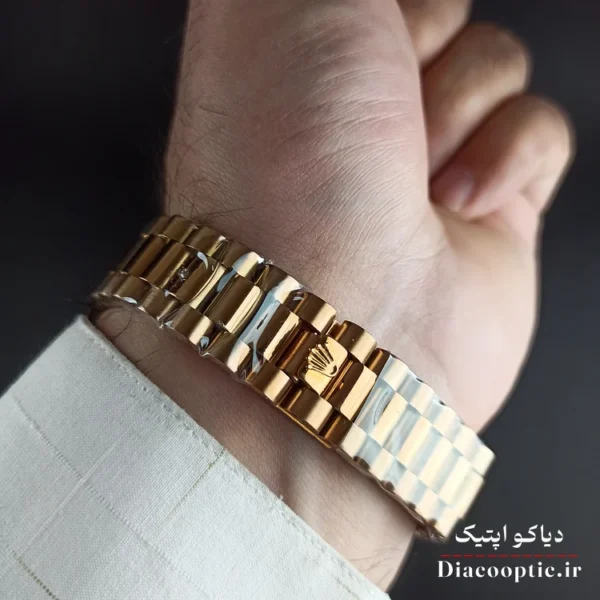 ساعت مچی مردانه برند رولکس مدل دیت جاست DO1156 استیل - تصویر 6