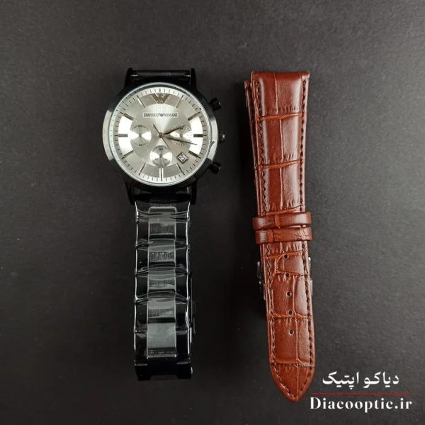 ساعت مچی مردانه برند امپریو آرمانی سه موتور مدلDO1165 با بند اضافه - تصویر 16