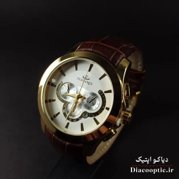 ساعت مچی مردانه برند الگانس مدل DO1175 بند چرمی - تصویر 11
