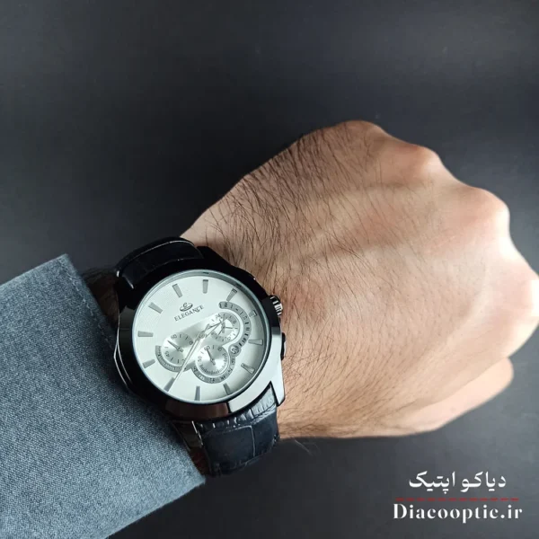ساعت مچی مردانه برند الگانس مدل DO1175 بند چرمی - تصویر 14