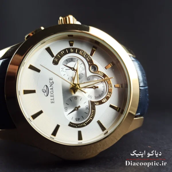 ساعت مچی مردانه برند الگانس مدل DO1175 بند چرمی - تصویر 3