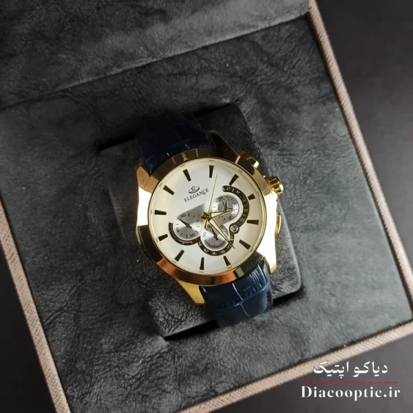 ساعت مچی مردانه برند الگانس مدل DO1175 بند چرمی - تصویر 4