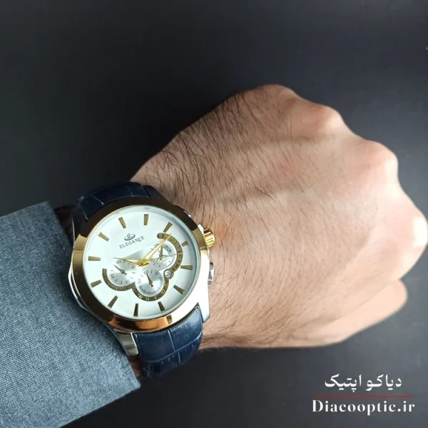 ساعت مچی مردانه برند الگانس مدل DO1176 بند چرمی - تصویر 10