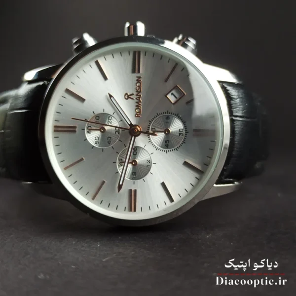 ساعت مچی زنانه موتور ژاپنی برند رمانسون مدل DO1189 بند چرم - تصویر 3