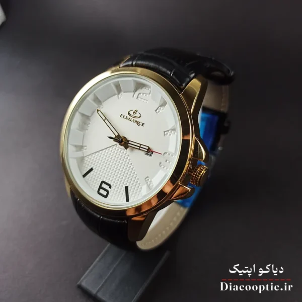 ساعت مچی مردانه موتور ژاپن برند الگانس مدل DO1193 بند چرمی - تصویر 3