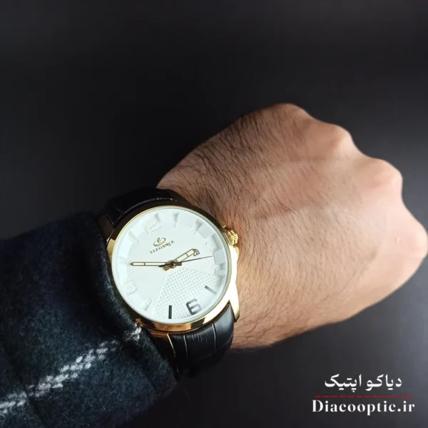 ساعت مچی مردانه موتور ژاپن برند الگانس مدل DO1193 بند چرمی - تصویر 7