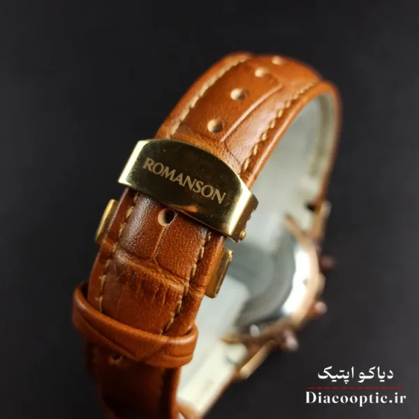 ساعت مچی زنانه موتور ژاپن برند رمانسون مدل DO1194 بند چرمی - تصویر 5