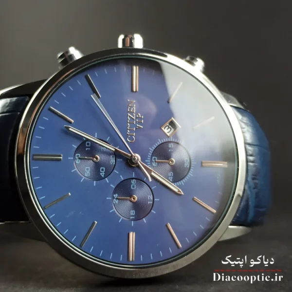 ساعت مچی مردانه موتور ژاپن برند سیتیزن مدل DO1195 بند چرمی - تصویر 4