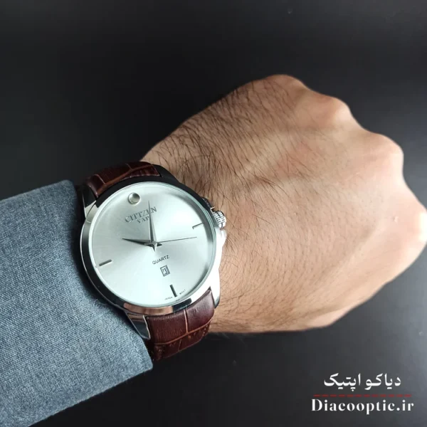 ساعت مچی مردانه موتور ژاپن برند سیتیزن مدل DO1196 بند چرمی - تصویر 10