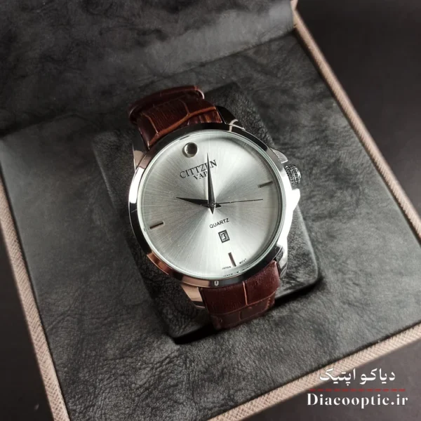 ساعت مچی مردانه موتور ژاپن برند سیتیزن مدل DO1196 بند چرمی - تصویر 12