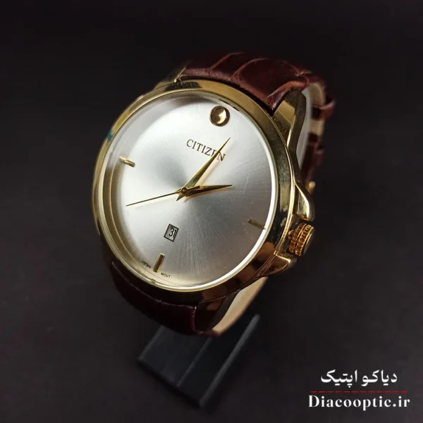 ساعت مچی مردانه موتور ژاپن برند سیتیزن مدل DO1196 بند چرمی - تصویر 3
