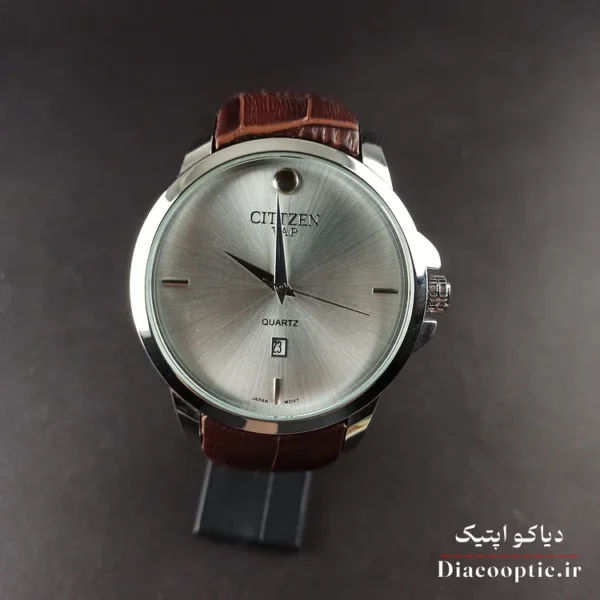 ساعت مچی مردانه موتور ژاپن برند سیتیزن مدل DO1196 بند چرمی - تصویر 7