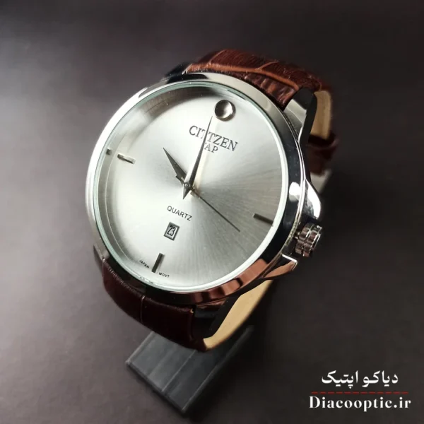 ساعت مچی مردانه موتور ژاپن برند سیتیزن مدل DO1196 بند چرمی - تصویر 8