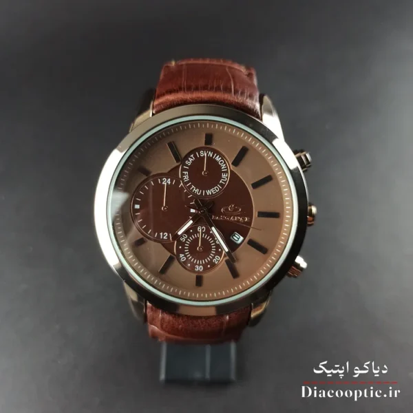 ساعت مچی مردانه موتور ژاپن برند الگانس مدل DO1197 بند چرمی - تصویر 2