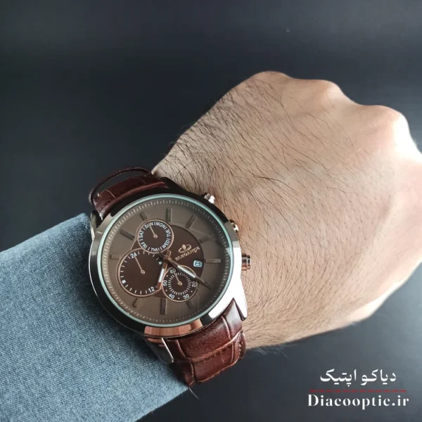 ساعت مچی مردانه موتور ژاپن برند الگانس مدل DO1197 بند چرمی - تصویر 5