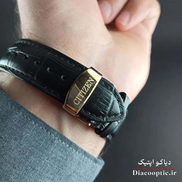 ساعت مچی مردانه موتور ژاپن برند سیتیزن مدل DO1198 بند چرمی - تصویر 7