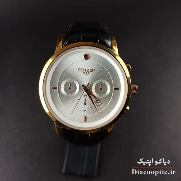 ساعت مچی مردانه موتور ژاپن برند سیتیزن مدل DO1199 بند چرمی - تصویر 2