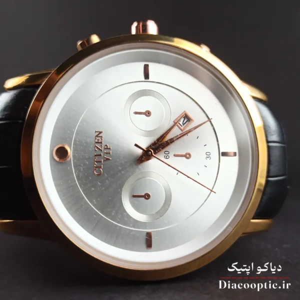ساعت مچی مردانه موتور ژاپن برند سیتیزن مدل DO1199 بند چرمی - تصویر 4