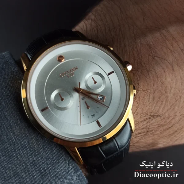 ساعت مچی مردانه موتور ژاپن برند سیتیزن مدل DO1199 بند چرمی - تصویر 6